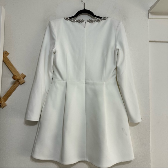 NADINE MERABI Kimberly Rhinestone Mini Dress, Size 12 US - Picture 5 of 9